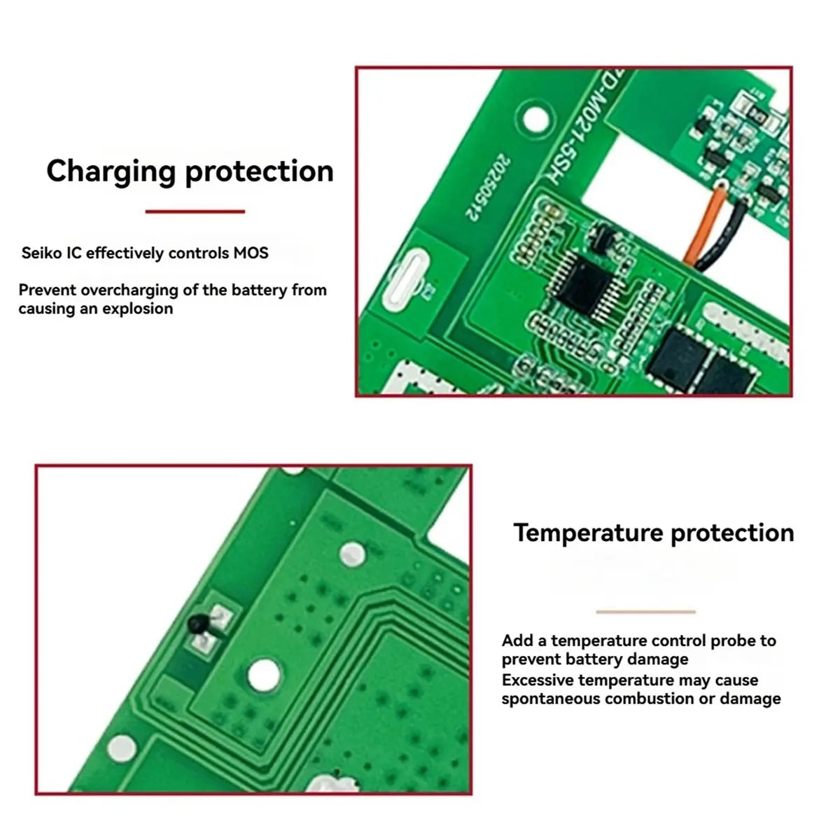 (ABDH) PCBA BMS Lithium Battery Protection Board for DeWALT 21700 Li- Battery 5-Cell Protection Circuit Board Peaceful Pleasures Health and Wellness
