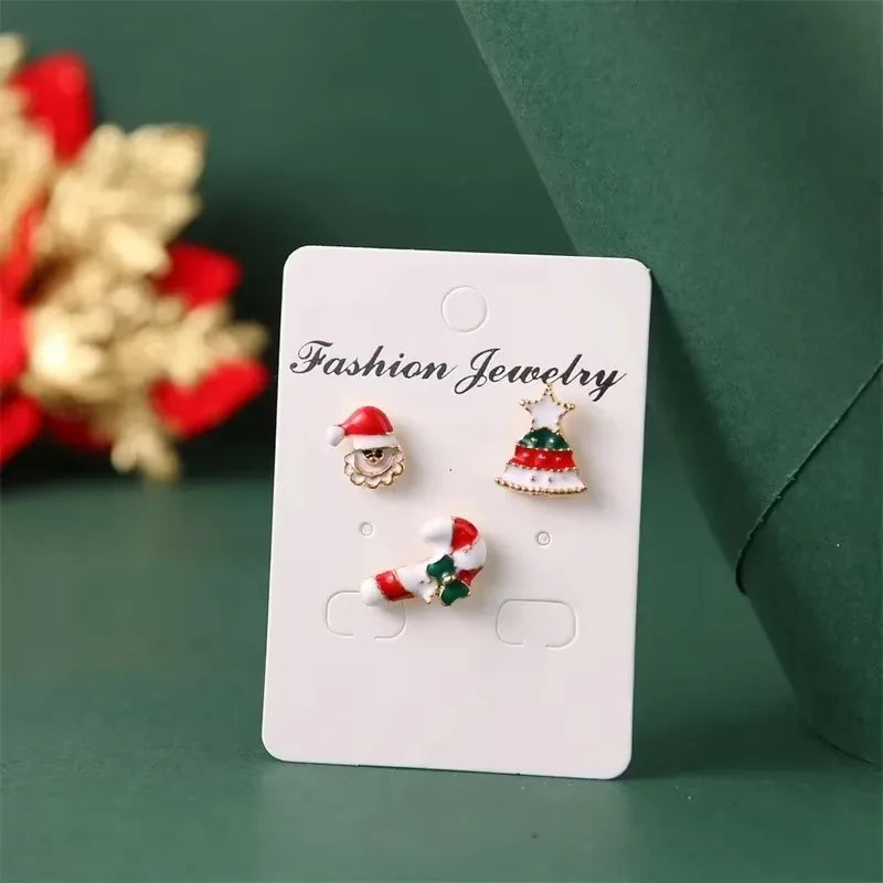 Christmas Brooch Pins – Santa, Elk & Snowflake | 1–20 PCS