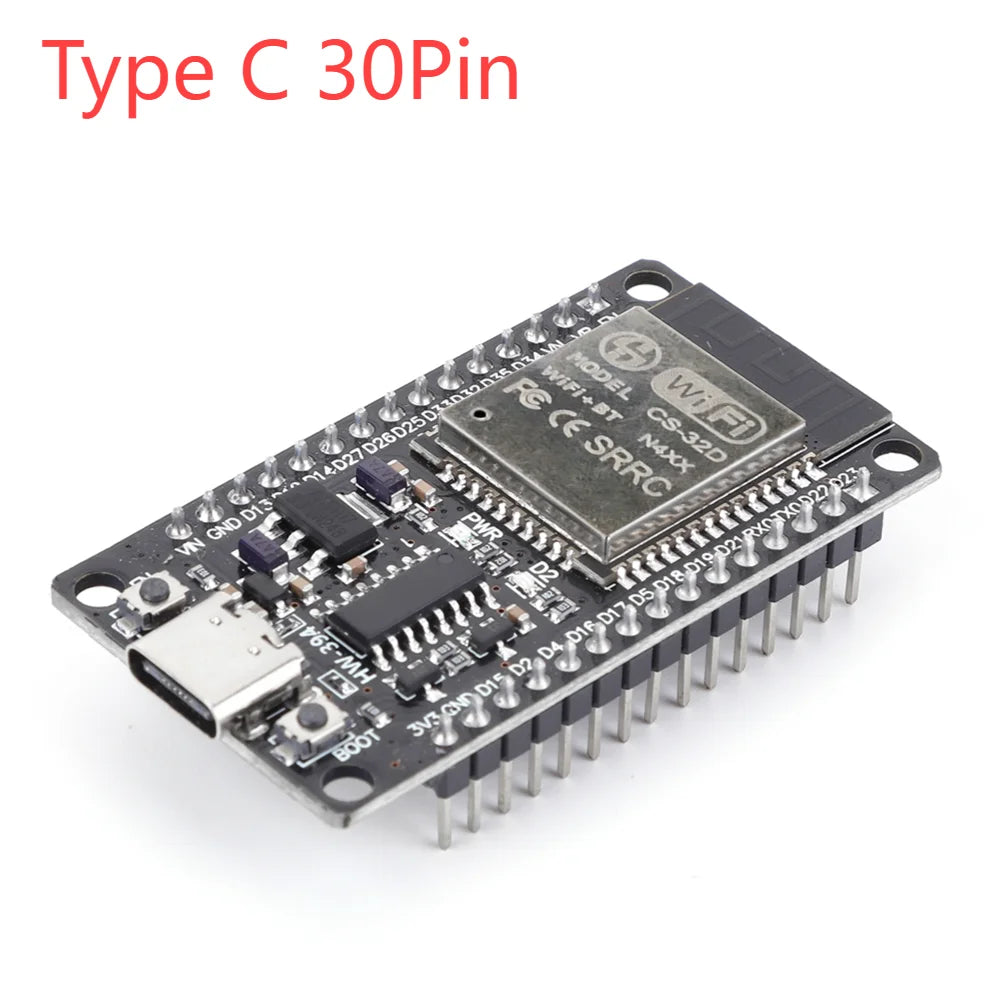 ESP32 Development Board Wireless WiFi Bluetooth module Ultra-Low Power Consumption Dual Core 30Pin ESP32-32S 32D ESP 32 Peaceful Pleasures Health and Wellness Type C 30Pin ESP32