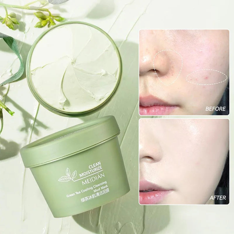Green Tea Ice Mud Mask – Blackhead Removal & Oil Control 120g