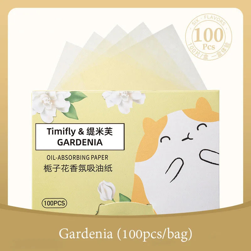 100-Pack Facial Oil Absorbing Sheets – Blotting Paper for Oily Skin