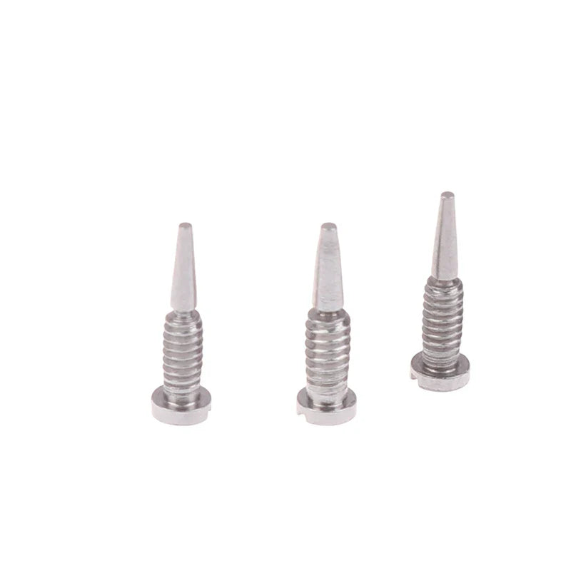 100-Piece Eyeglass Spring Hinge Screws – Self-Aligning Repair Kit