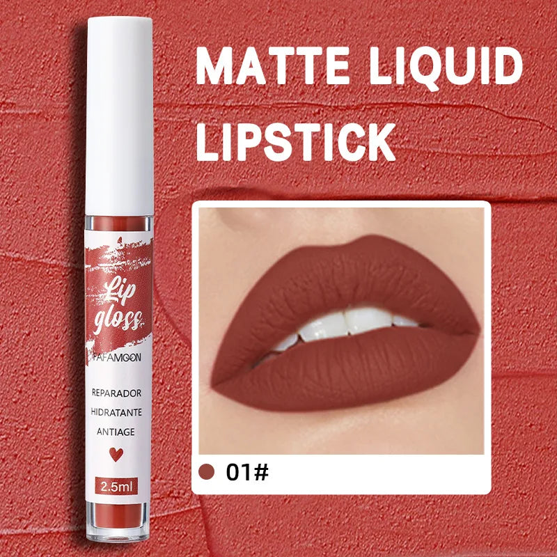 Korean Matte Liquid Lipstick – Waterproof Long-Lasting Lip Glaze