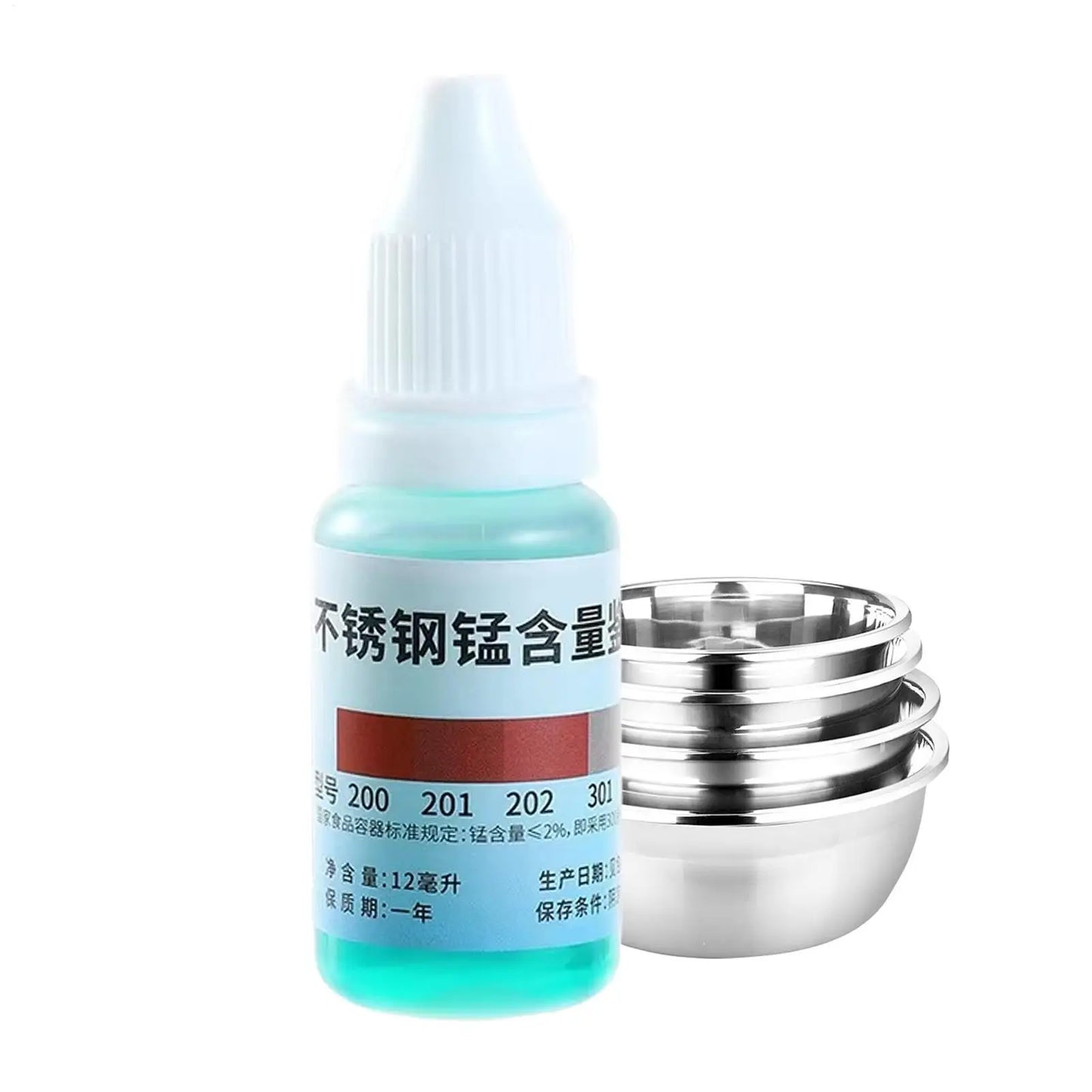 Stainless Steel Test Solution 12ml | Identify 304/201/202/301