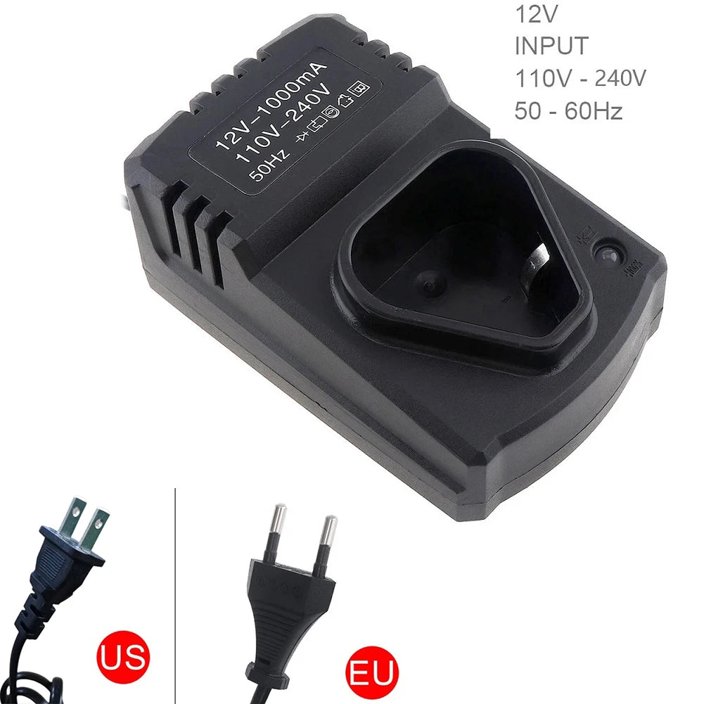 12V DC US EU Li-ion Rechargeable Charger Support 110-240V Electrical