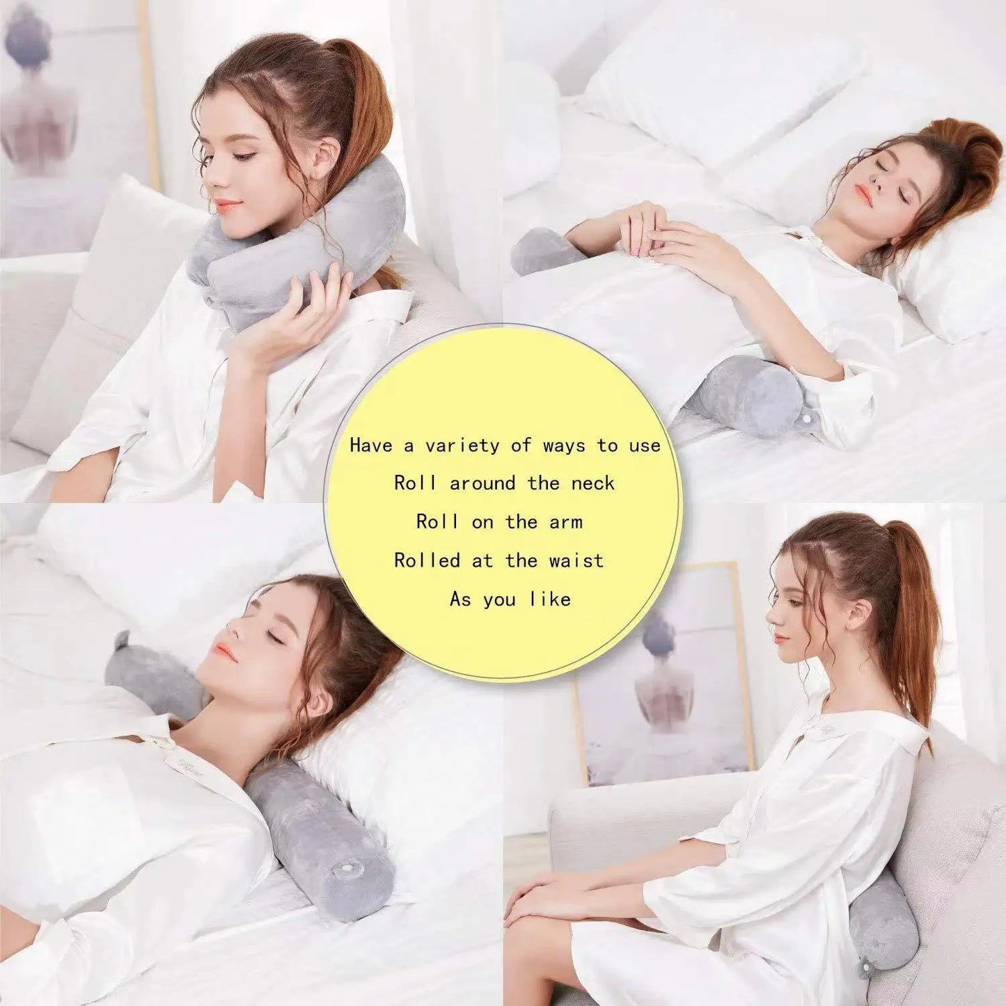 Memory foam u-shaped pillow, travel pillow, protect the cervical spine, easy to carry, bendable, slow rebound Peaceful Pleasures Health and Wellness