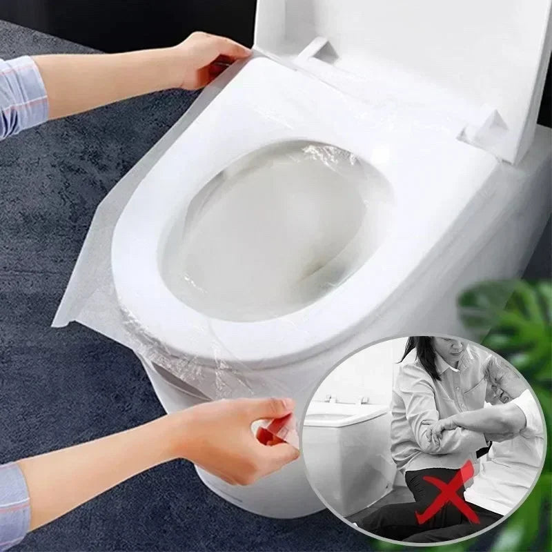 Disposable Bathroom Accessories Toilet Protector Toilet Seats Cover Waterproof Cushion Travel Camping Mini Portable Safety Home Peaceful Pleasures Health and Wellness
