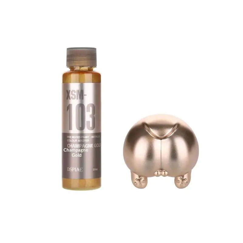 50ml Water-Based Pre-Mixed Metal Paint for Scale Models & Airbrush