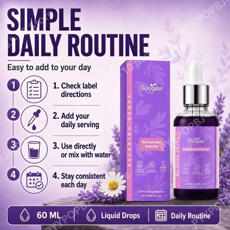 Googeer Botanical Drops – Lavender & Chamomile 60mL Wellness