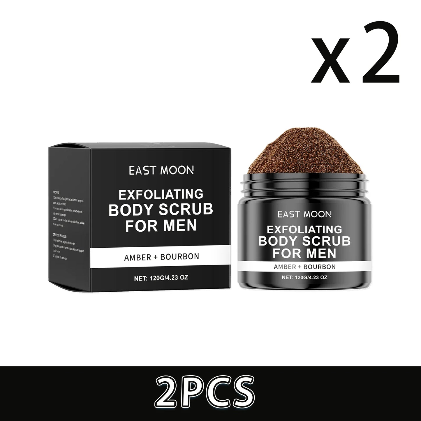 Caramel Sea Salt Body Scrub for Men – Vitamin C Deep Cleanse