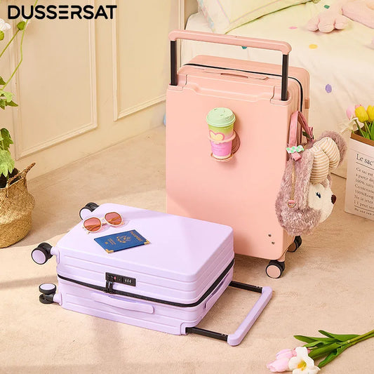 Wide Handle Travel Suitcase - Carry-On Luggage Trolley Case for Men And Women 20 24 26 Inch - Durable Men's And Women's Suitcase Peaceful Pleasures Health and Wellness