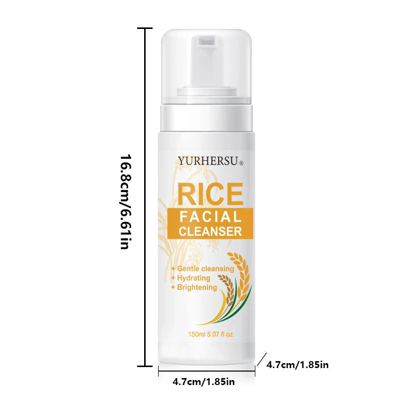 YURHERSU Rice Essence Facial Cleanser – Deep Clean & Hydrate