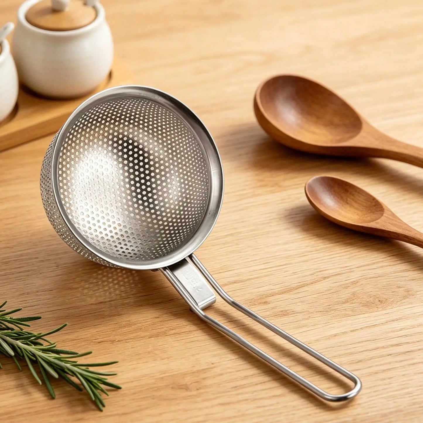 Stainless Steel Fine Mesh Strainer & Skimmer | Kitchen Sieve