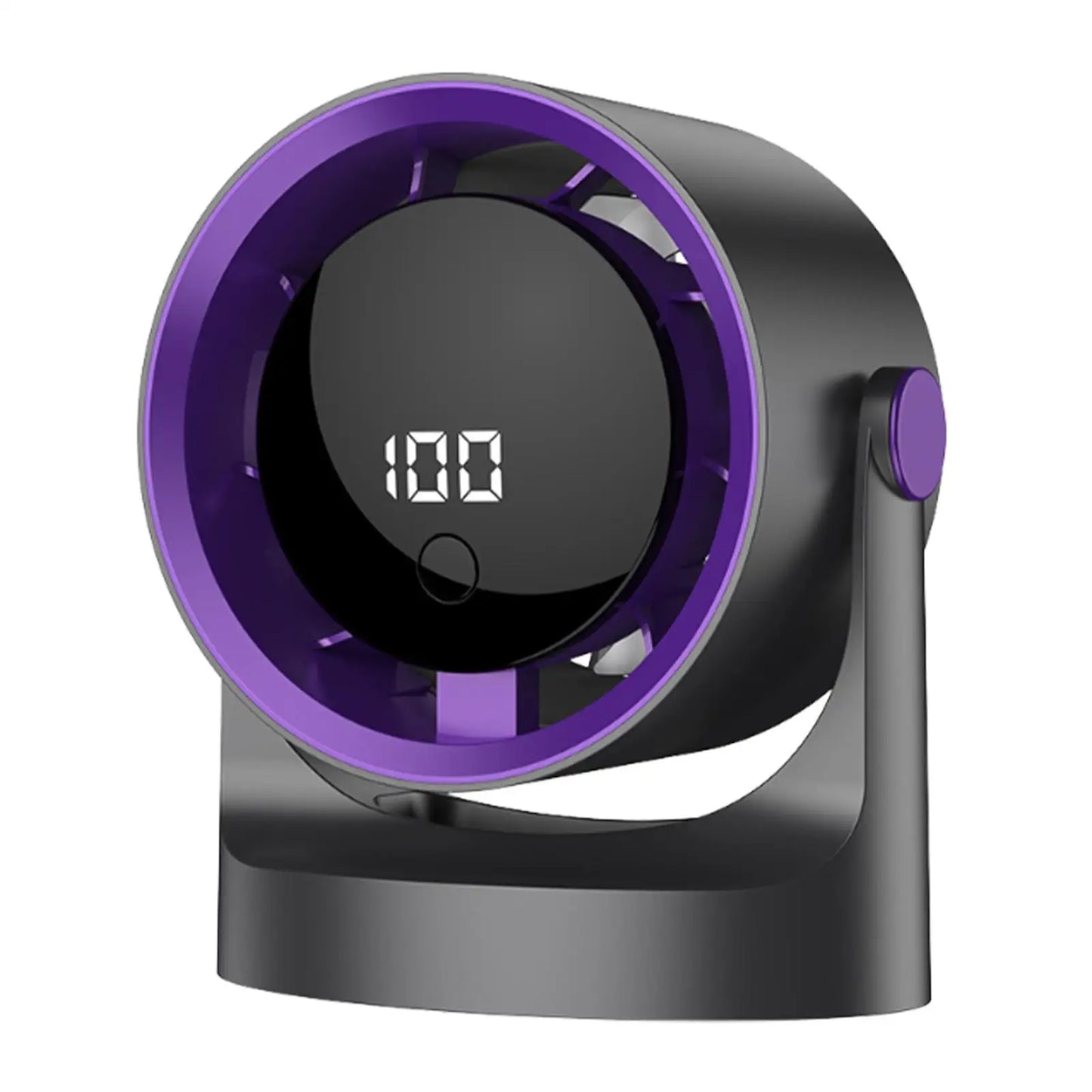 Small Desk Fan 100-Speed Digital Display Tabletop Ventilador Portable Desktop Fan For Home Apartment Dormitory Office Travel Peaceful Pleasures Health and Wellness