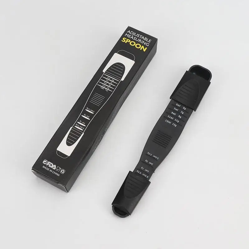 Adjustable Double-Ended Measuring Spoon | Gram & ML Scale Adjustable Measuring Spoon Peaceful Pleasures Health and Wellness
