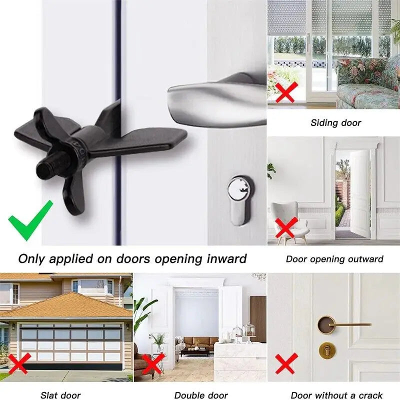 Portable Travel Door Lock – Stainless Steel Security Stopper