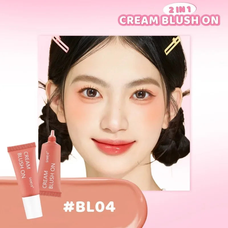 Liquid Blush Cream Stick | Matte Peach Pink Cheek Makeup