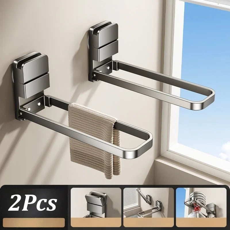 Detachable Swing-Out Wall Towel Rack | Space-Saving Bar