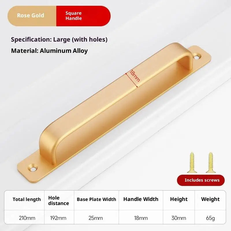Aluminum Alloy Drill-free Handle Glass Sliding Door Window Drawer Wardrobe Push-pull Bathroom Sticker Door Handles Peaceful Pleasures Health and Wellness A9