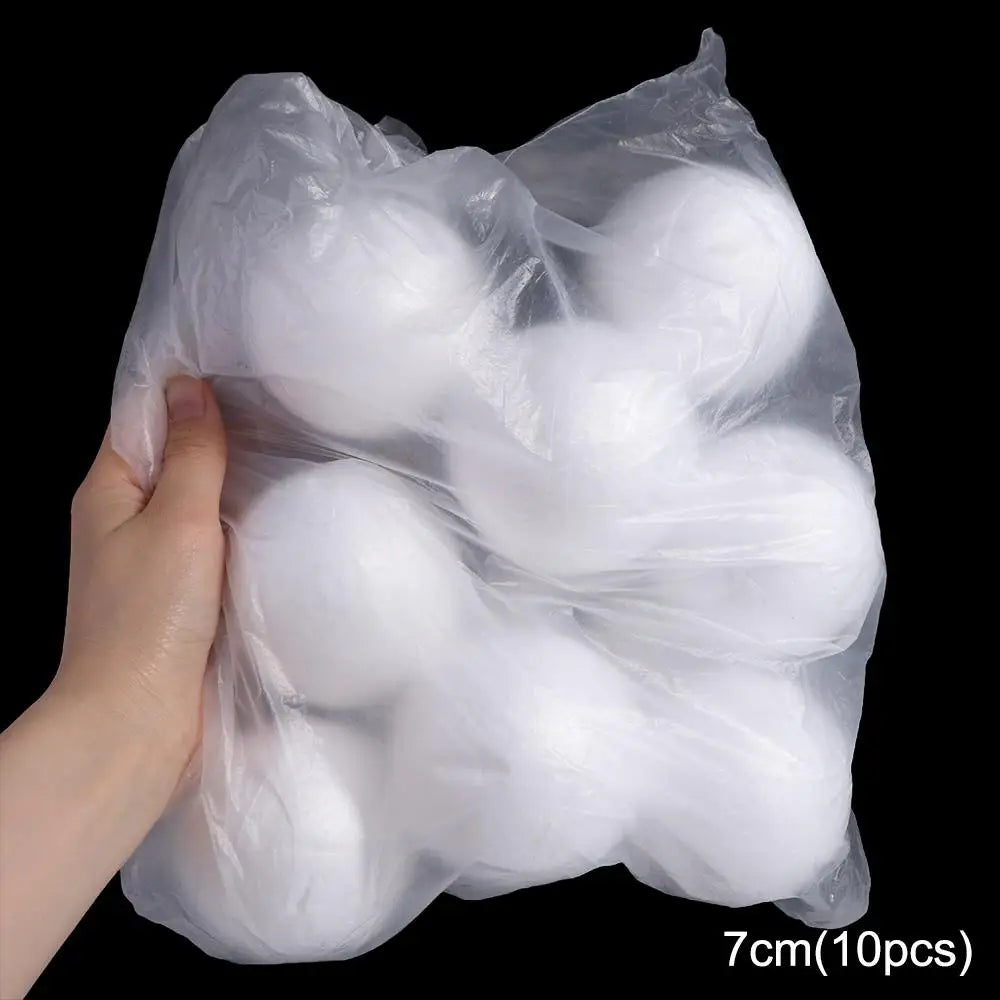 White Polystyrene Foam Balls 80pcs – Christmas Ornaments & DIY