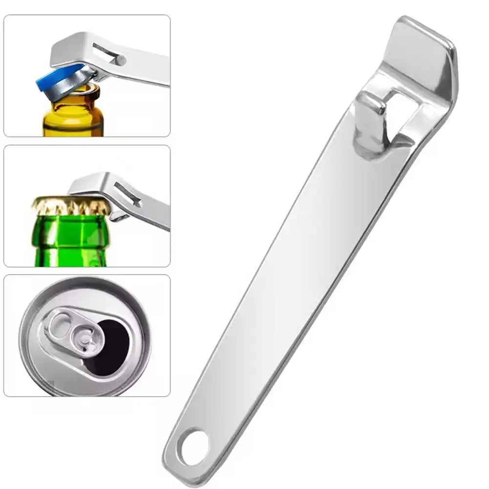 Portable Stainless Steel Bottle Opener for Beverage Caps Peaceful Pleasures Health and Wellness