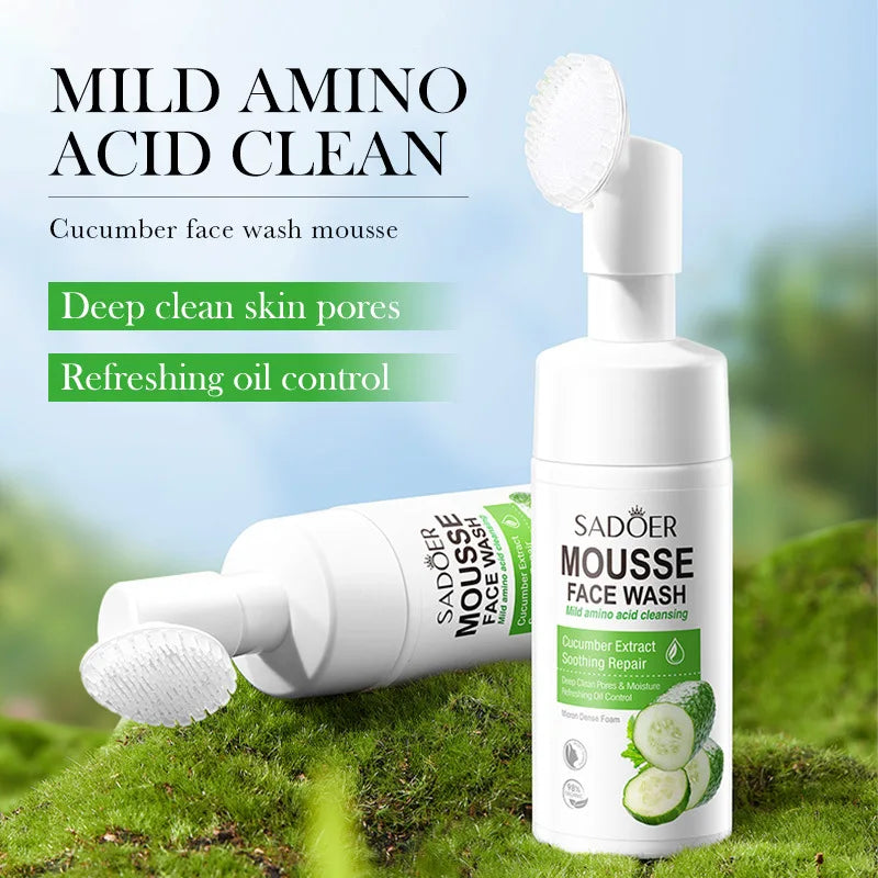 SADOER Fruit Foam Facial Cleanser – Anti-Wrinkle & Hydrating Foaming Facial Cleanser Peaceful Pleasures Health and Wellness