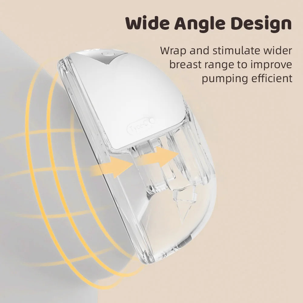 Wearable Hands-Free Electric Breast Pump | 4 Modes 12 Levels