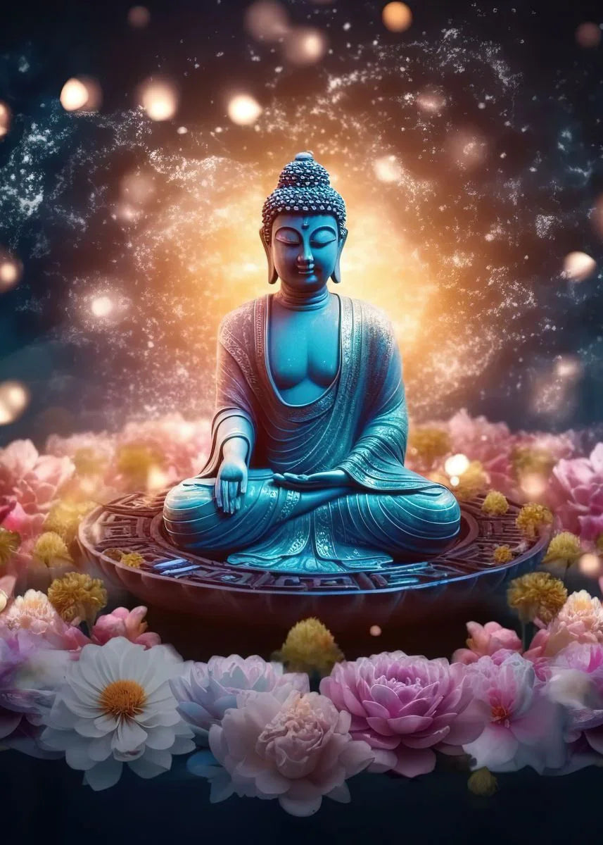 Buddha Zen Meditation Canvas Wall Art | Peaceful Nature Decor