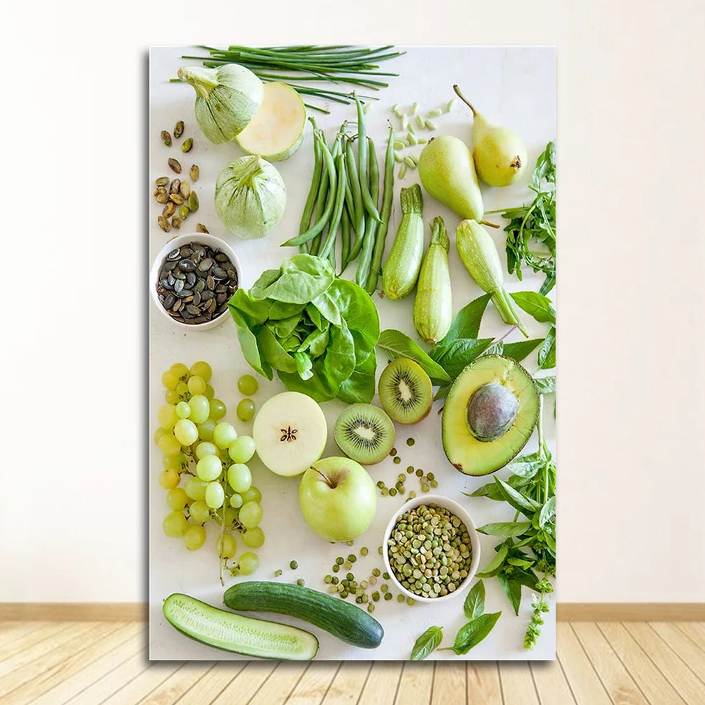 Nordic Minimalist Food Canvas Wall Art | Kitchen & Dining Decor
