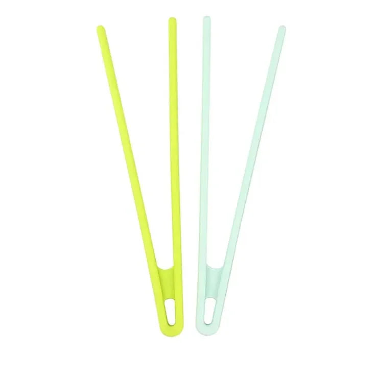 Silicone Food Tongs | Non-Slip BBQ & Kitchen Serving Tongs Silicone Kitchen Tongs Peaceful Pleasures Health and Wellness 1green 1light green