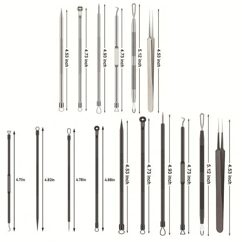 6-Piece Blackhead Comedone Extractor Kit | Home Spa Tool