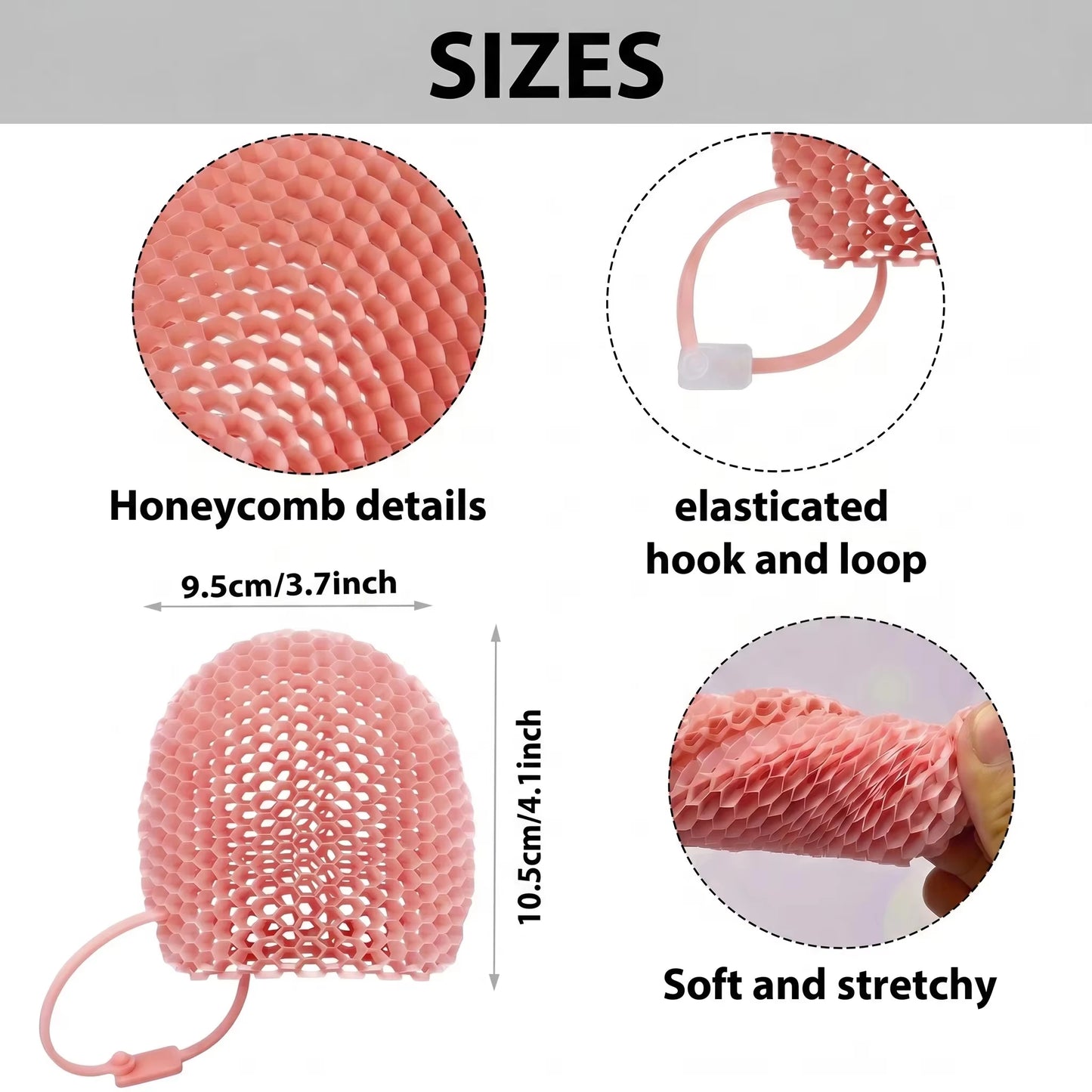 Honeycomb Exfoliating Bath Glove – Body Scrubber Shower Mitt