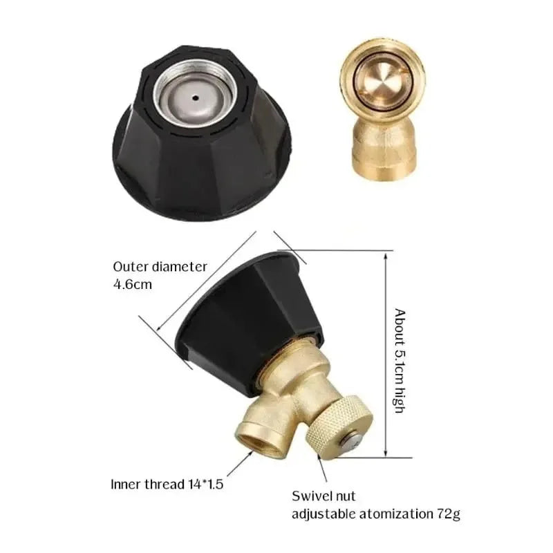 1-20PCS Adjustable Agricultural Cyclone Air Vortex High-Pressure Nozzle Windproof Sprayer for Atomization and Dosing Spray Peaceful Pleasures Health and Wellness