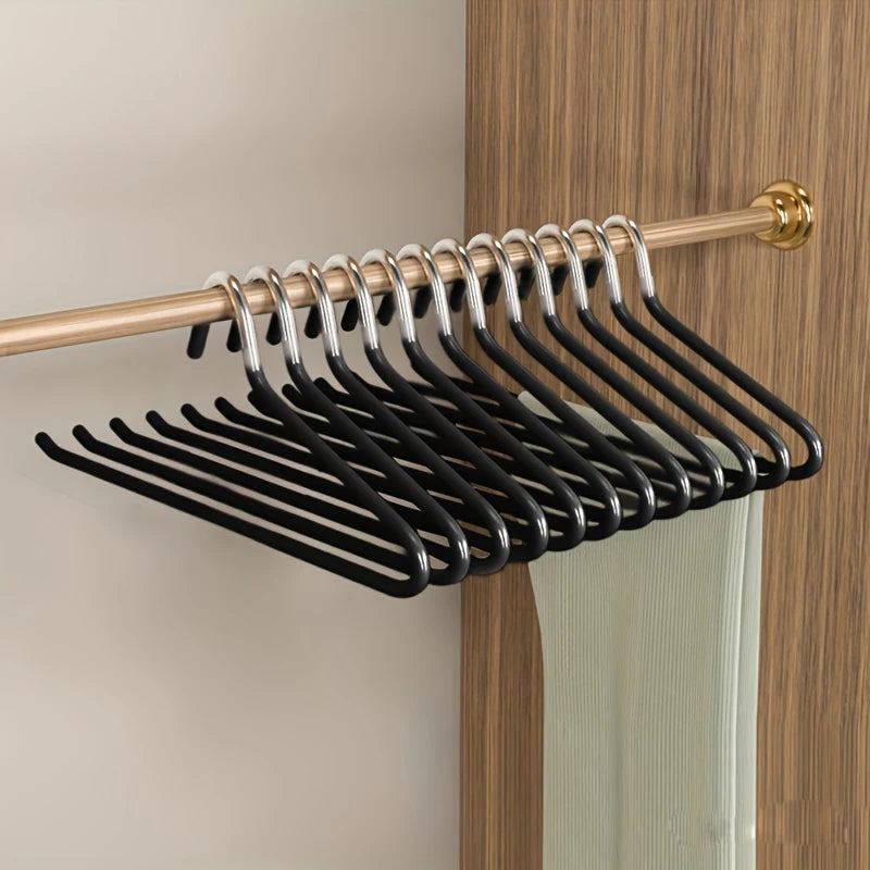 Open-Ended Pants Hangers | Space-Saving Trouser Rack 5/10 Pack