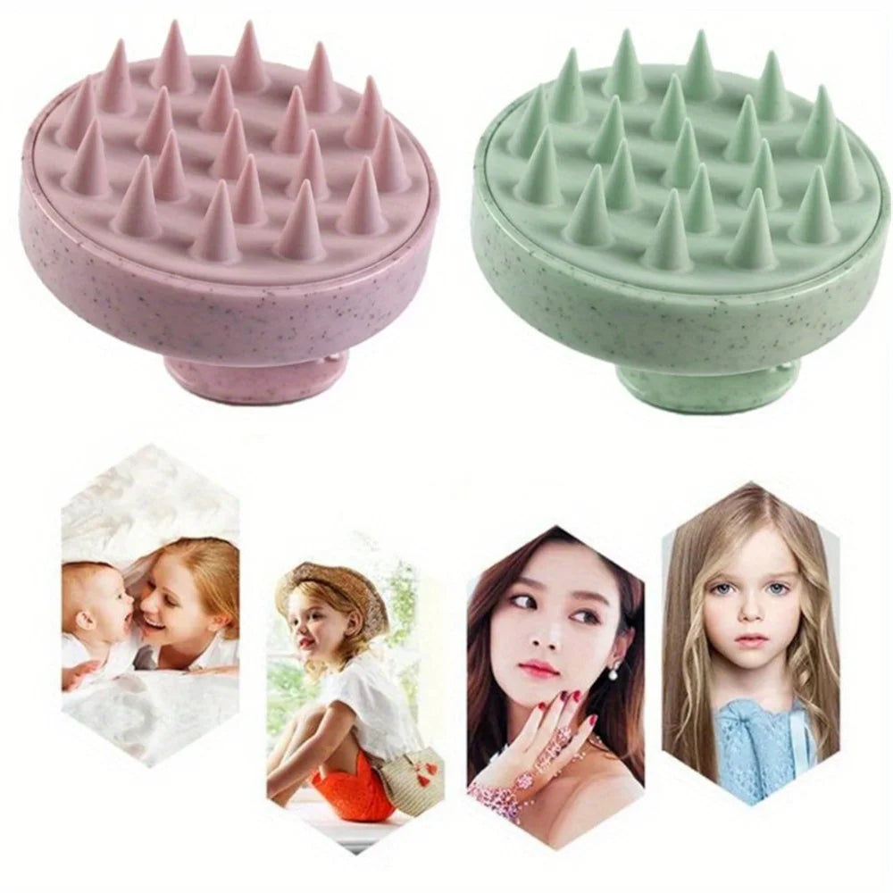 1-piece silicone shampoo brush, body massage brush, bath brush, salon and hairdressing tool, scalp massage comb, shampoo comb Peaceful Pleasures Health and Wellness