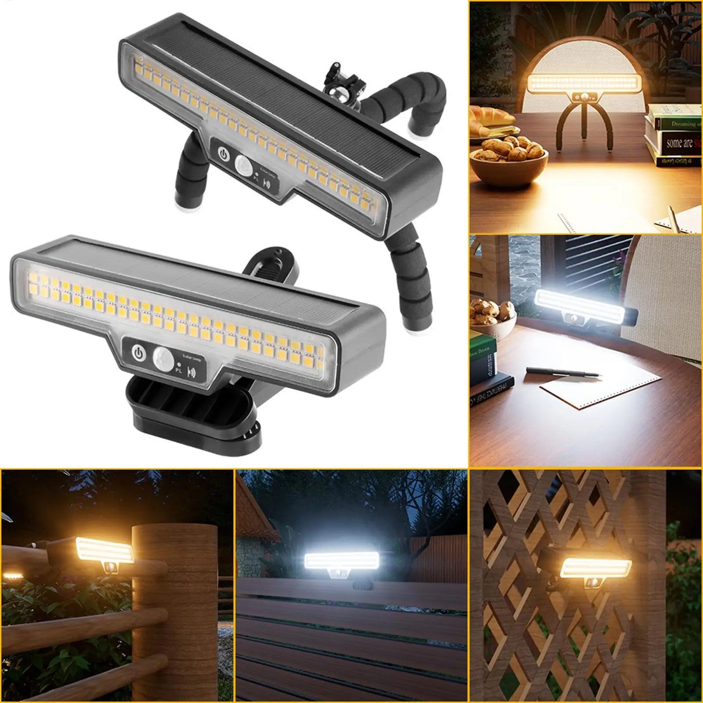 Solar Motion Sensor Wall Light Outdoor Waterproof LED Security Step Lighting For Garden Yard Driveway Patio Fence Porch Peaceful Pleasures Health and Wellness