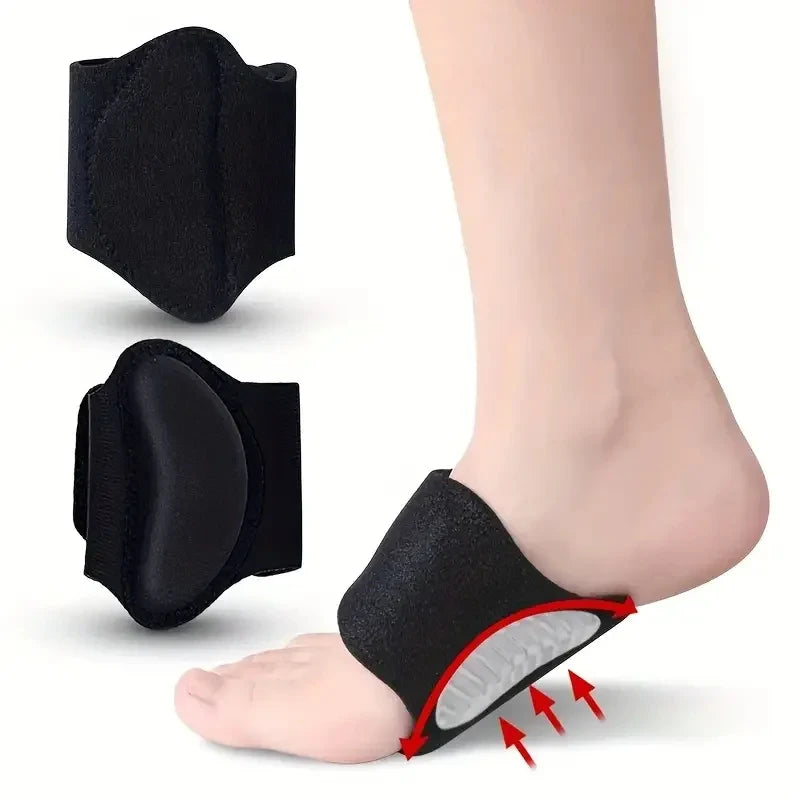 2pcs Unisex Compression Arch Support Insoles Flat Feet High Arches Fallen Arches Heel Fatigue Relief Shoe Inserts Peaceful Pleasures Health and Wellness