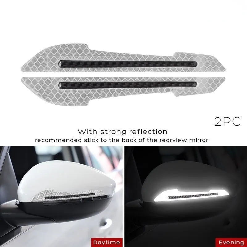 Reflective Stickers Warning Strip Tape Traceless Protective Car Sticker Warn on Car Rearview Mirror Exterior Auto Accessories Peaceful Pleasures Health and Wellness