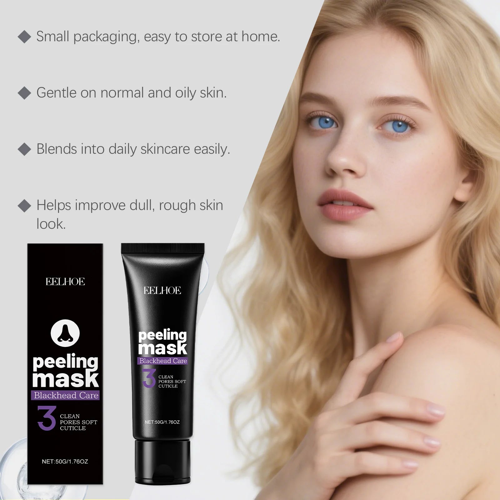 Eelhoe Blackhead Peeling Mask | Deep Pore Cleanse & Brighten Peel-Off Face Mask Peaceful Pleasures Health and Wellness