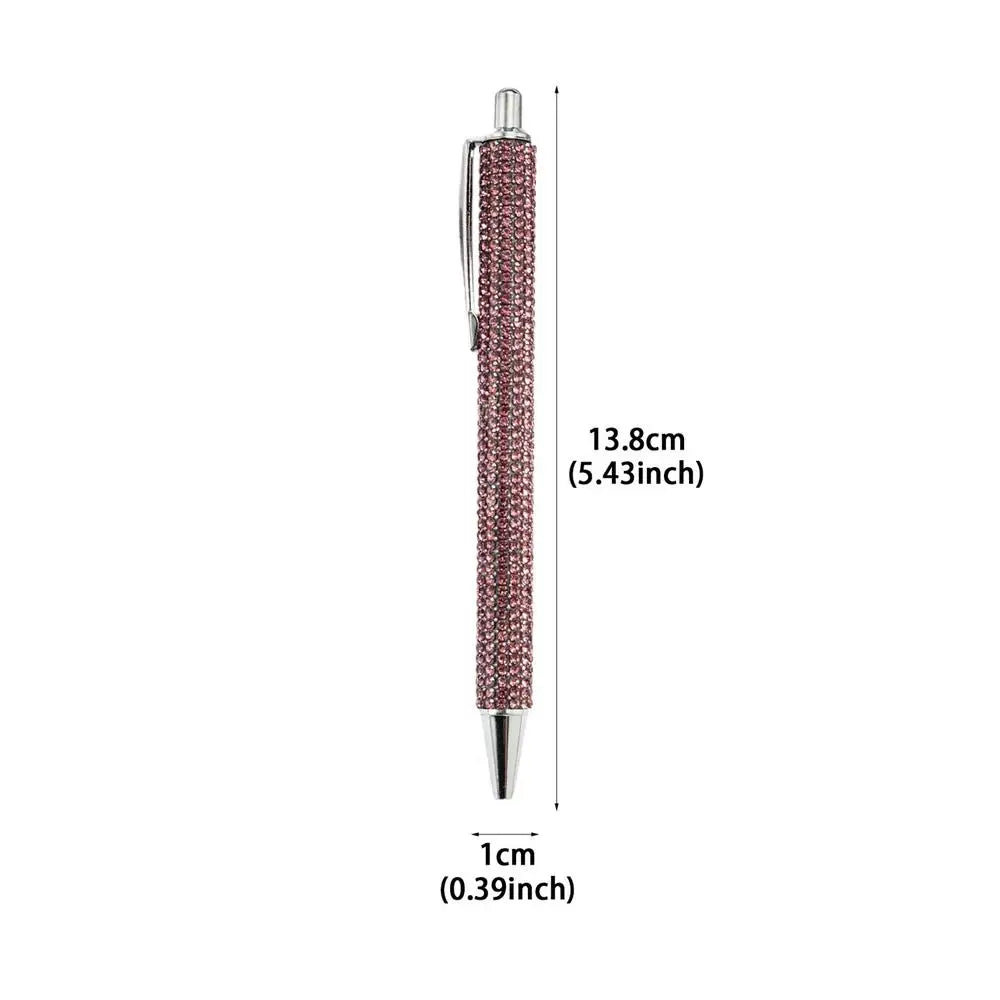 Crystal Rhinestone Ballpoint Pen – Bling Retractable School Pen