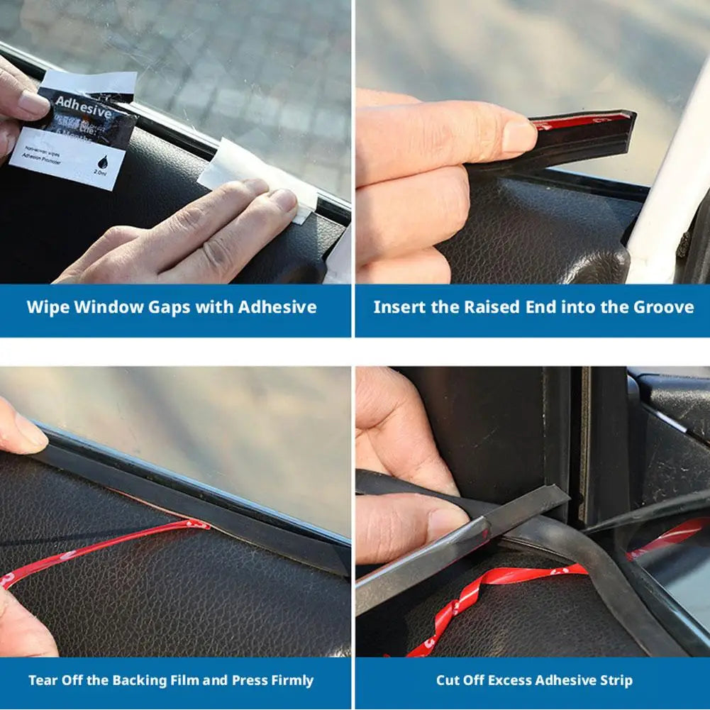 Car Rubber Weather Stripping Seal Strip | Window & Door Gap Automotive Seal Strip Peaceful Pleasures Health and Wellness