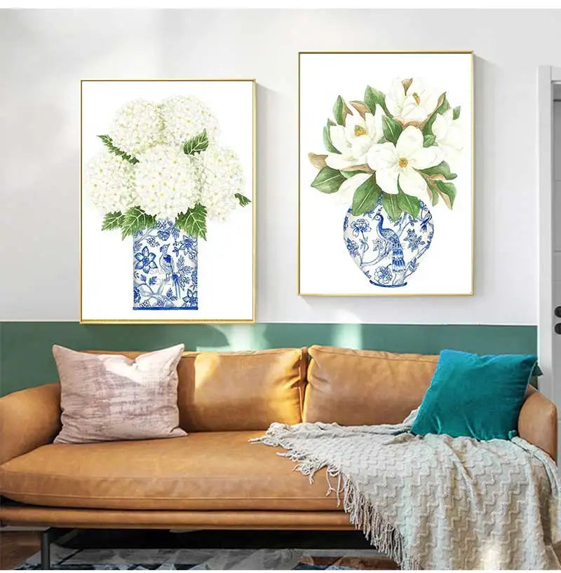 Elegant Flower Canvas Wall Art Print | Unframed Home Decor