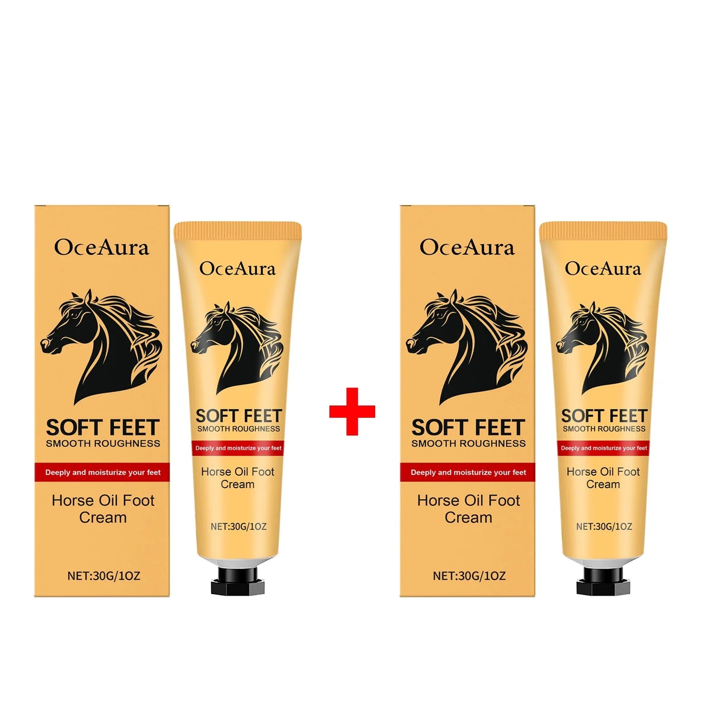 OceAura Horse Oil Foot Cream – Heel Repair & Callus Softener