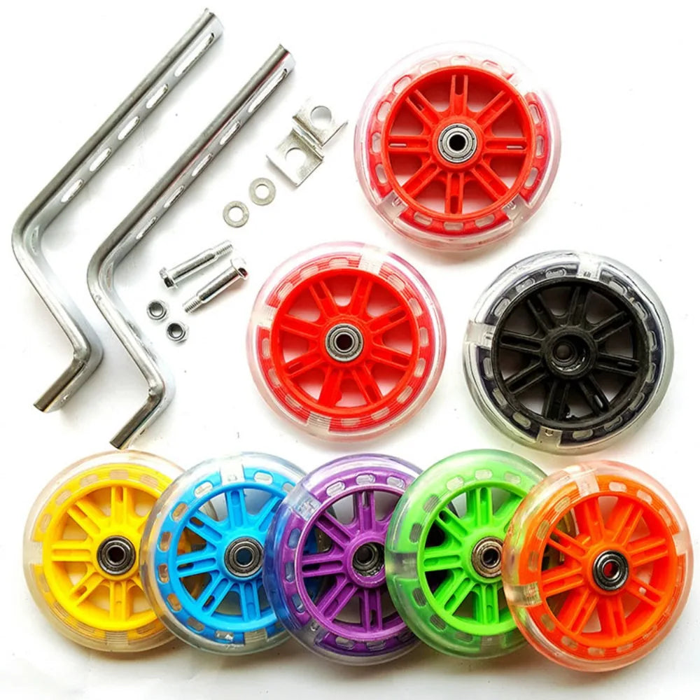 Kids Bike Training Wheels Stabilisers 12–20" Heavy Duty Set
