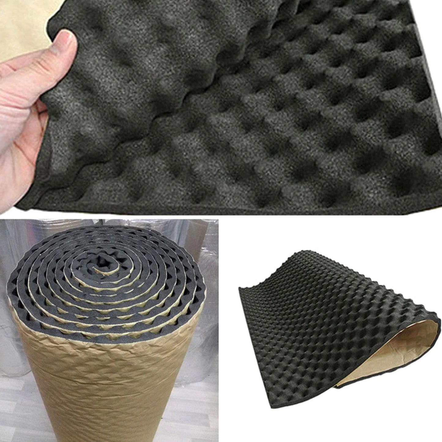 Car Sound Deadener Foam Pad Mat Lightweight & Waterproof Pad for Automobile Insulation Accessories Peaceful Pleasures Health and Wellness