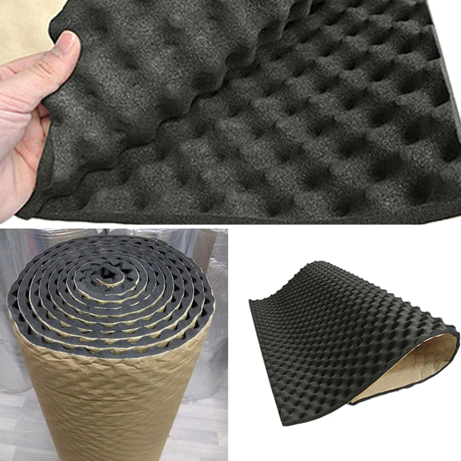 Car Sound Deadener Foam Pad Mat Lightweight & Waterproof Pad for Automobile Insulation Accessories Peaceful Pleasures Health and Wellness