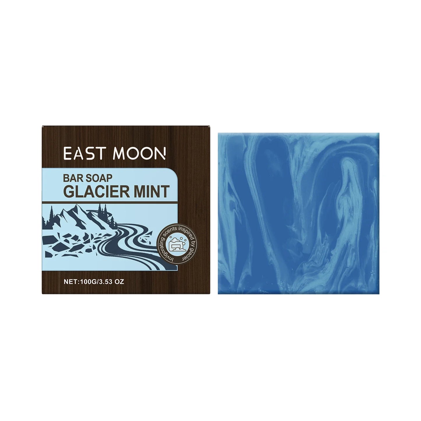 Glacier Cooling Mint Men's Bar Soap – Face & Body Cleanser