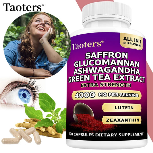 Saffron & Ashwagandha Supplement | Mood, Stress & Clarity Herbal Supplement Peaceful Pleasures Health and Wellness