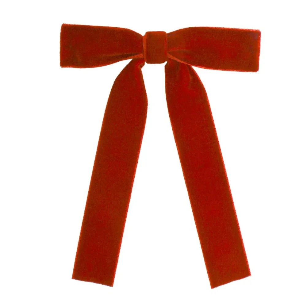 Velvet Christmas Bows Wine Red 12 Pack | Reusable Holiday Decor