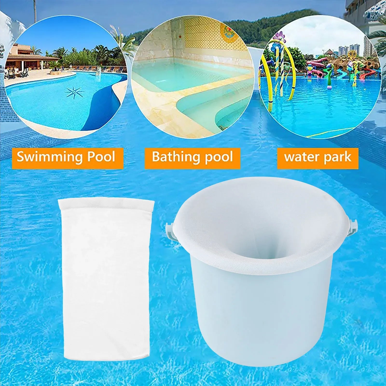 5/10/20/30/50/100pcs Filter Storage Pool Skimmer Socks Nylon Swimming Pool Filter Socks For Baskets Skimmers White Pool Supply Peaceful Pleasures Health and Wellness